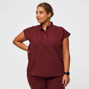 Figs Burgundy Rafaela™ - Oversized Scrub Top